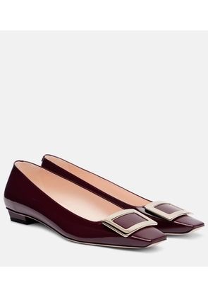 Roger Vivier Belle Vivier patent leather ballet flats