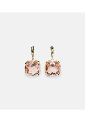 Octavia Elizabeth Serenity 18kt gold earrings with morganite