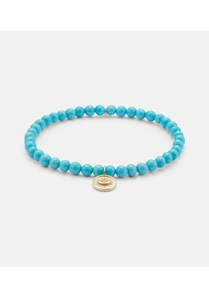 Sydney Evan Small 14kt gold pendant necklace with diamond