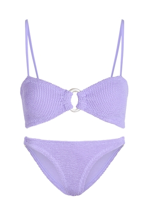 Hunza G Misty Crinkle Bikini - Lilac - One Size