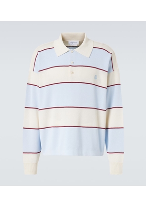 McQueen Skull striped polo shirt
