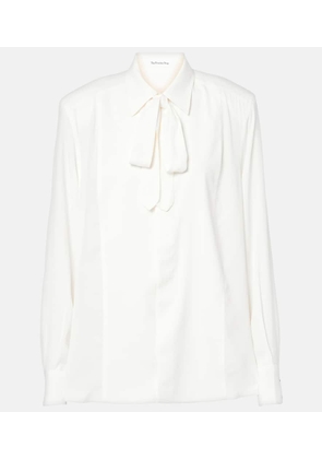 The Frankie Shop Sophie satin blouse