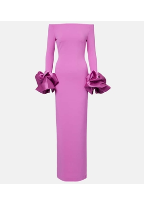 Solace London Talia off-shoulder gown