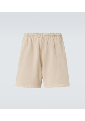 Balenciaga Back distressed logo cotton shorts