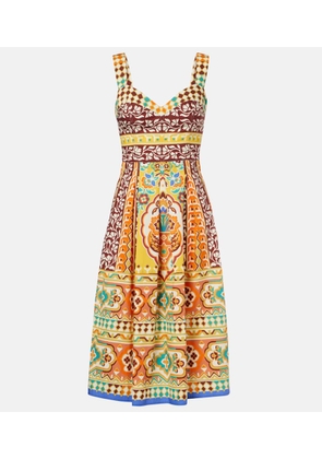 Etro Printed cotton midi dress