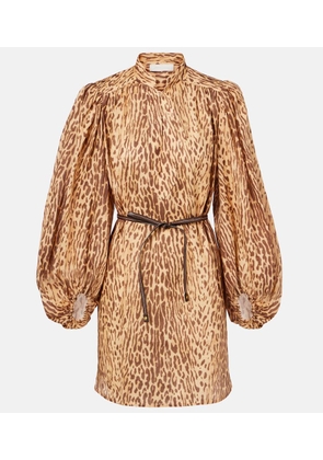 Zimmermann Cascadian leopard-print linen tunic