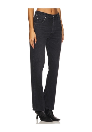 Citizens of Humanity Baretta Relaxed Straight Jeans in Black. Size 25. Also in 27, 28.