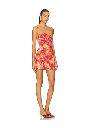 Free People Kerri Mini Dress in Red,Orange. Size L. Also in M, S, XL, XS.