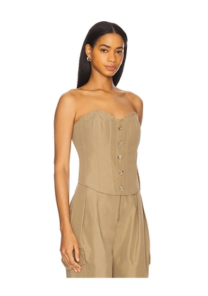 NONchalant Label Maya Bustier in Taupe. Size L. Also in S.