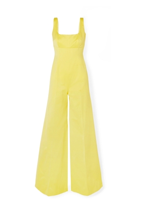 Emilia Wickstead - Delta Cotton-blend Faille Jumpsuit - Yellow - UK 8