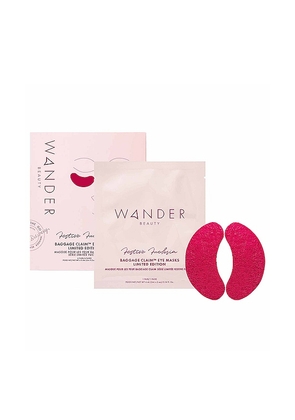 Wander Beauty Baggage Claim Festive Fuchsia Eye Masks 6 Pack in Beauty: NA.