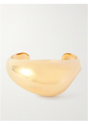 SAINT LAURENT - Brancusi Gold-tone Cuff - Cream - M