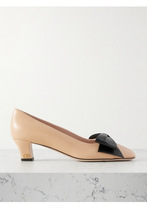 Valentino Garavani - Bowow 45 Bow-embellished Leather Pumps - Neutrals - IT36,IT36.5,IT37,IT37.5,IT38,IT38.5,IT39,IT39.5,IT40,IT40.5,IT41,IT41.5,IT42