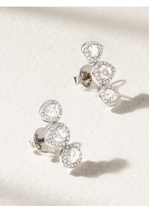 Kamyen - Kanika 18-karat White Gold Diamond Earrings - One size
