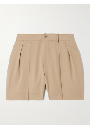 Ralph Lauren Collection - Sherri Pleated Wool Shorts - Neutrals - US0,US2,US4,US6,US8,US10,US12,US14