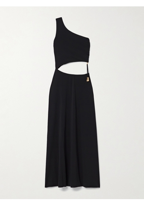Eres - Legende One-shoulder Embellished Cutout Stretch-jersey Maxi Dress - Black - small,medium,large