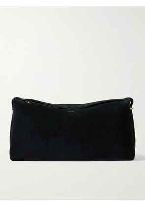 TOTEME - Scoop Suede Clutch - Black - One size