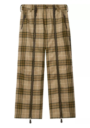 Burberry zip-detailing trousers - Neutrals