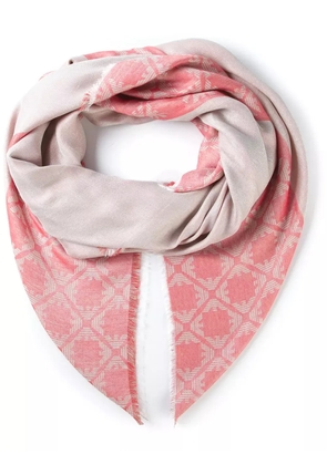 Emporio Armani woven logo scarf - Red