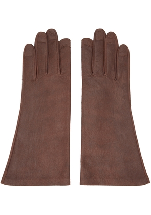Rick Owens Brown Porterville Short Gloves