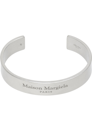Maison Margiela Silver Logo Cuff Bracelet