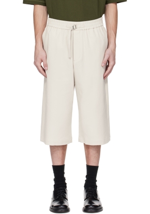 AMI Paris Gray Elasticated Large Shorts