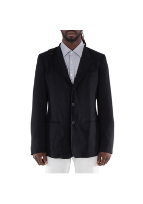 Yohji Yamamoto Strap-Detail Single-Breasted Blazer