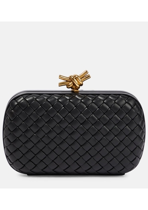 Bottega Veneta Knot Intreccio leather clutch