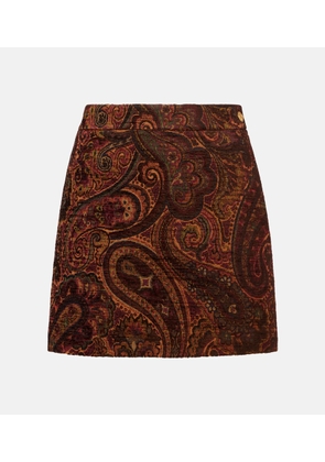 Chloe Paisley jacquard miniskirt