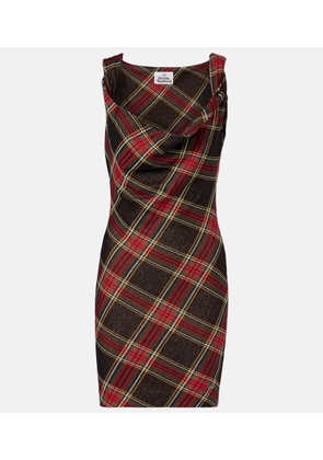 Vivienne Westwood Anna plaid cotton minidress