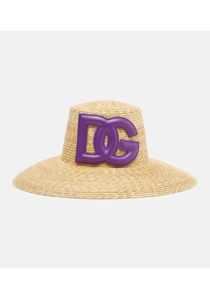 Dolce&Gabbana DG straw hat