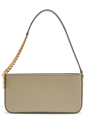 Stella Mccartney Grained Faux Leather Shoulder bag - Taupe - One Size