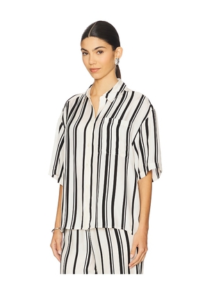 ANINE BING Coco Shirt in White. Size M. Also in S, XS.