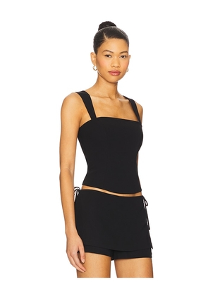 Amanda Uprichard Ceronne Top in Black. Size L. Also in M, S, XL, XS.