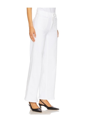 FRAME Le Slim Palazzo Modernist Pocket Jeans in White. Size 24. Also in 23, 25, 26, 27, 28, 29, 32, 33, 34.