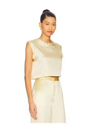 NONchalant Label Mel Crop Top in Lemon. Size L. Also in M, S, XS.