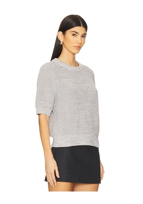 White & Warren Organic Cotton Sweater in Grey. Size S. Also in XS.