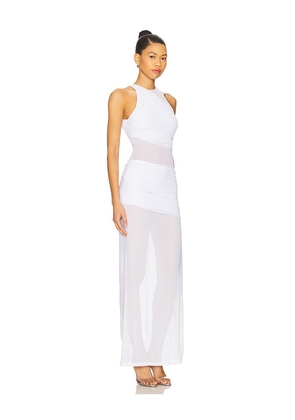 superdown Merri Maxi Dress in White. Size L. Also in M, S, XL.