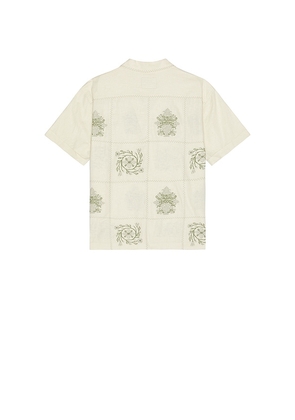Rails Clairo Camp Shirt in Cream. Size L. Also in M, XL/1X.