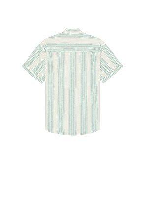 Rails Carson Collared Shirt in Cream,Baby Blue. Size L. Also in M, S, XL/1X.