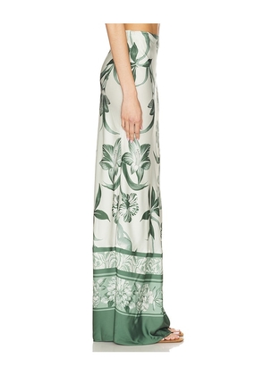 ROCOCO SAND Maxi Skirt in Green. Size L. Also in M, S, XS, XXS.