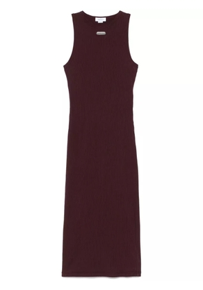 Alexander McQueen ribbed midi dress - Red