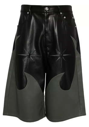 KUSIKOHC burnt detail shorts - Black