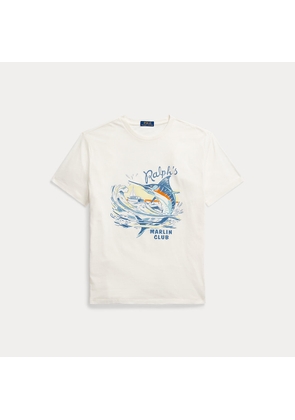 Classic Fit Slub Jersey Graphic T-Shirt