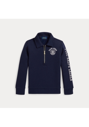 Logo Fleece Collared Sweatshirt