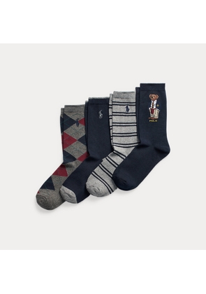 Polo Bear Preppy Crew Sock 4-Pack
