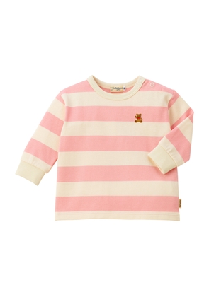 Miki House Striped Bear T-Shirt