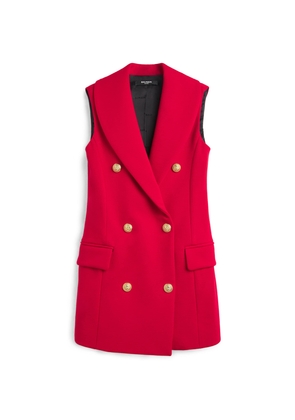 Balmain Kids Sleeveless Double-Breasted Dress