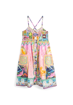 Camilla Kids Crochet-Pocket Salty Splendour Dress