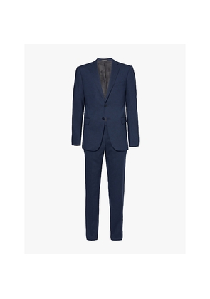 Mens Emporio Armani Travel Single-Breasted Regular-Fit Stretch-Wool Blend Suit